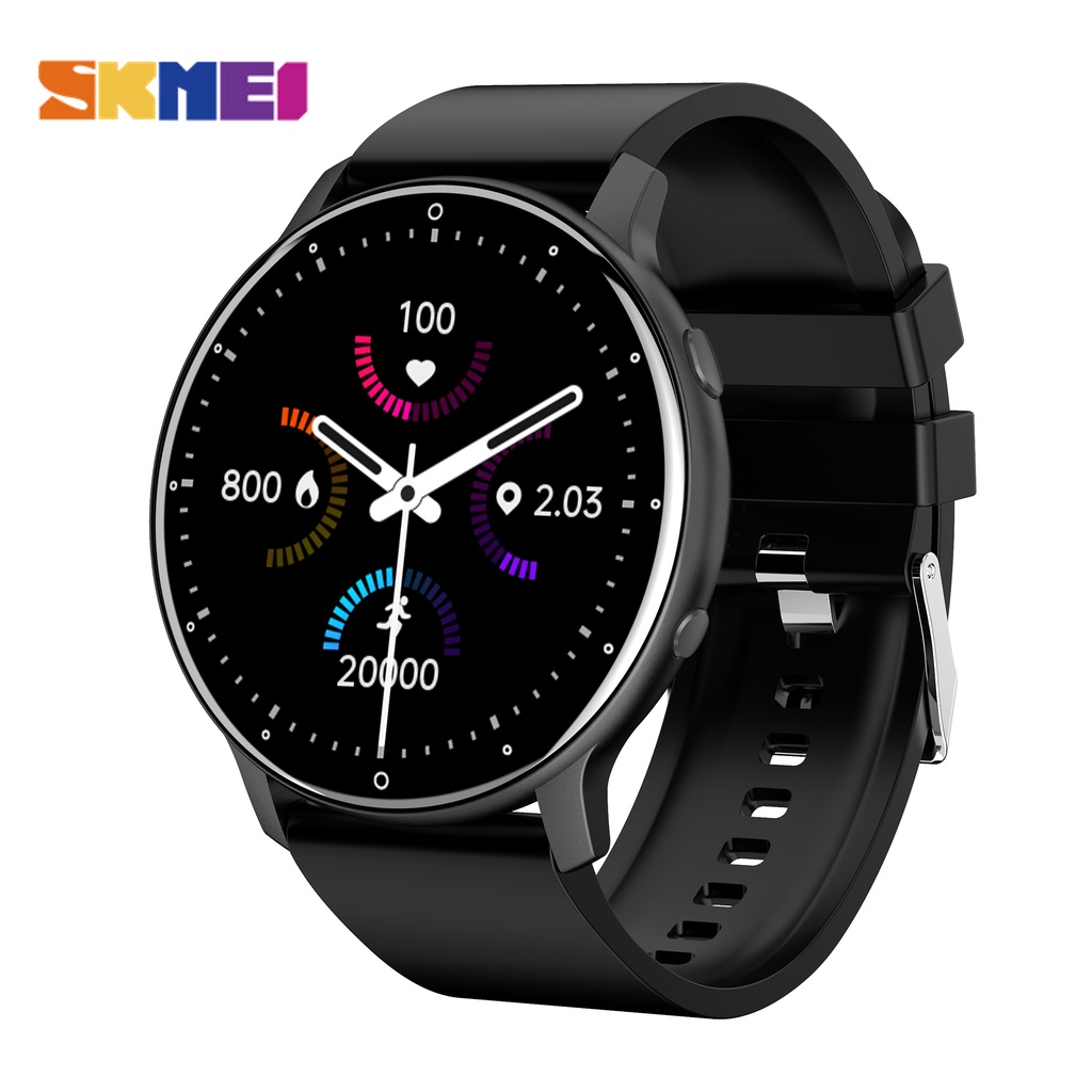 Relógio SKMEI Para Telefones Android E iOS IP68 Rastreador De Atividades À Prova D'água Com Tela Full Touch Color Monitor De Freqüência Cardíaca Pedômetro Do Sono - Watches