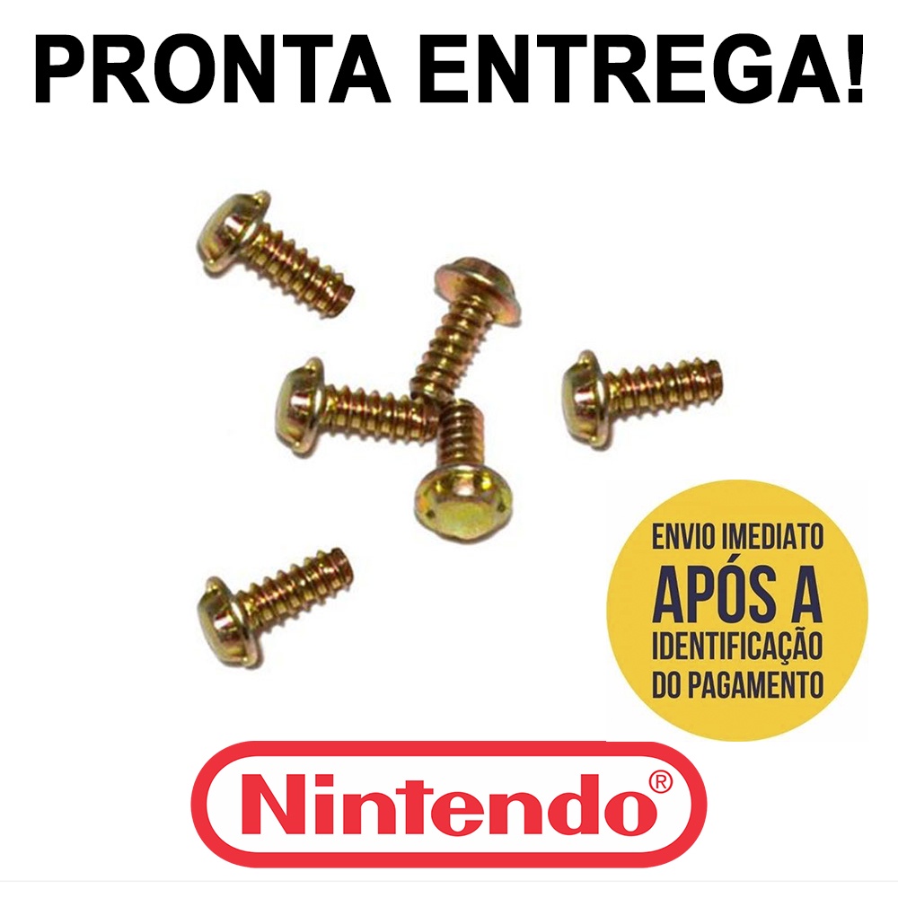 6 Parafusos Super Nintendo N64 Gamebit 3,8 mm Cartucho Novos! em Oferta na Shopee