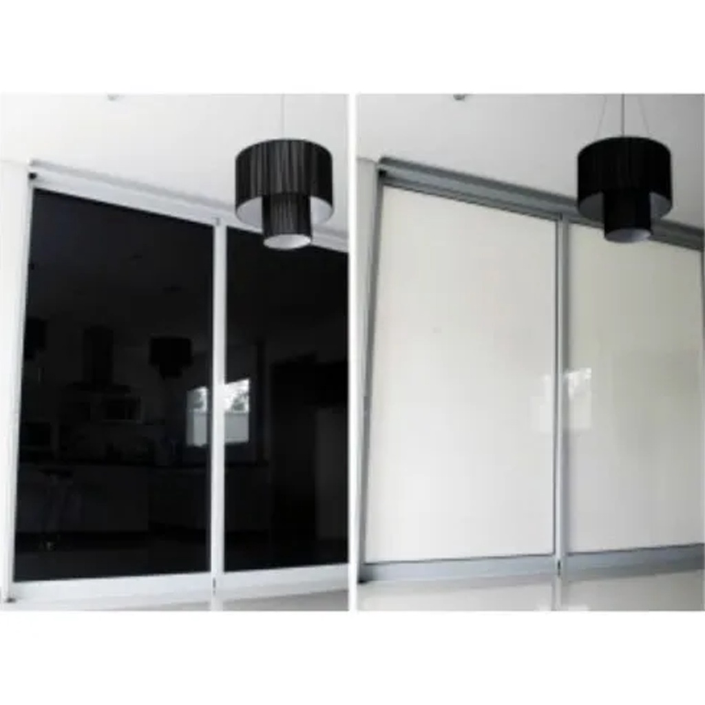 Vinil Adesivo Blackout Branco Com Verso Preto Película Autocolante  Black Out Envelopamento Blockout Blecaute Bloqueia Luz Solar Janela de Vidro Porta