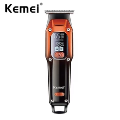 Cortador De Cabelo Kemei Elétrico Profissional USB Recarregável Sem Fio Homem Grooming