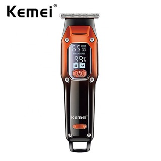 Cortador De Cabelo Kemei Elétrico Profissional USB Recarregável Sem Fio Homem Grooming