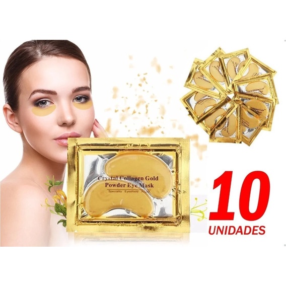 Kit 10 Pares De Mascara De Colágeno Para Região Dos Olhos