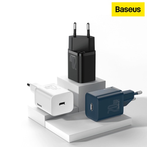 Carregador De Celular De Parede Baseus 20w Usb Tipo C