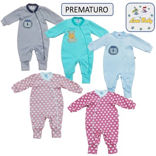 Macacão Longo Prematuro com pé Reversivel Lene Baby