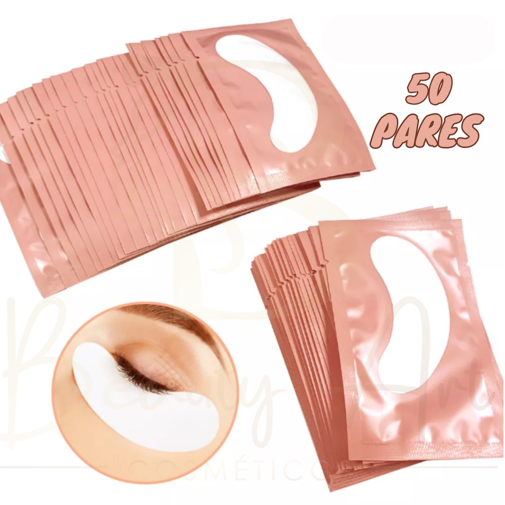 Protetor de Pálpebra 50 Pares Patch Pad Gel Alongamento Cílios Protetor de Pálpebra para Alongamento
