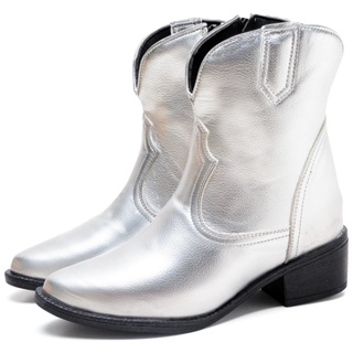 Bota Country Dubuy Feminina Western Prata Metalizado 1701FG em Oferta na Shopee