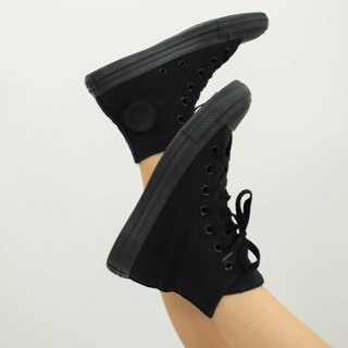 tenis cano alto all star todo preto tecido envio imediato monocromo sola preta