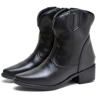 Bota Country Dubuy Feminina Western Preto Fosco 1701FG em Oferta na Shopee