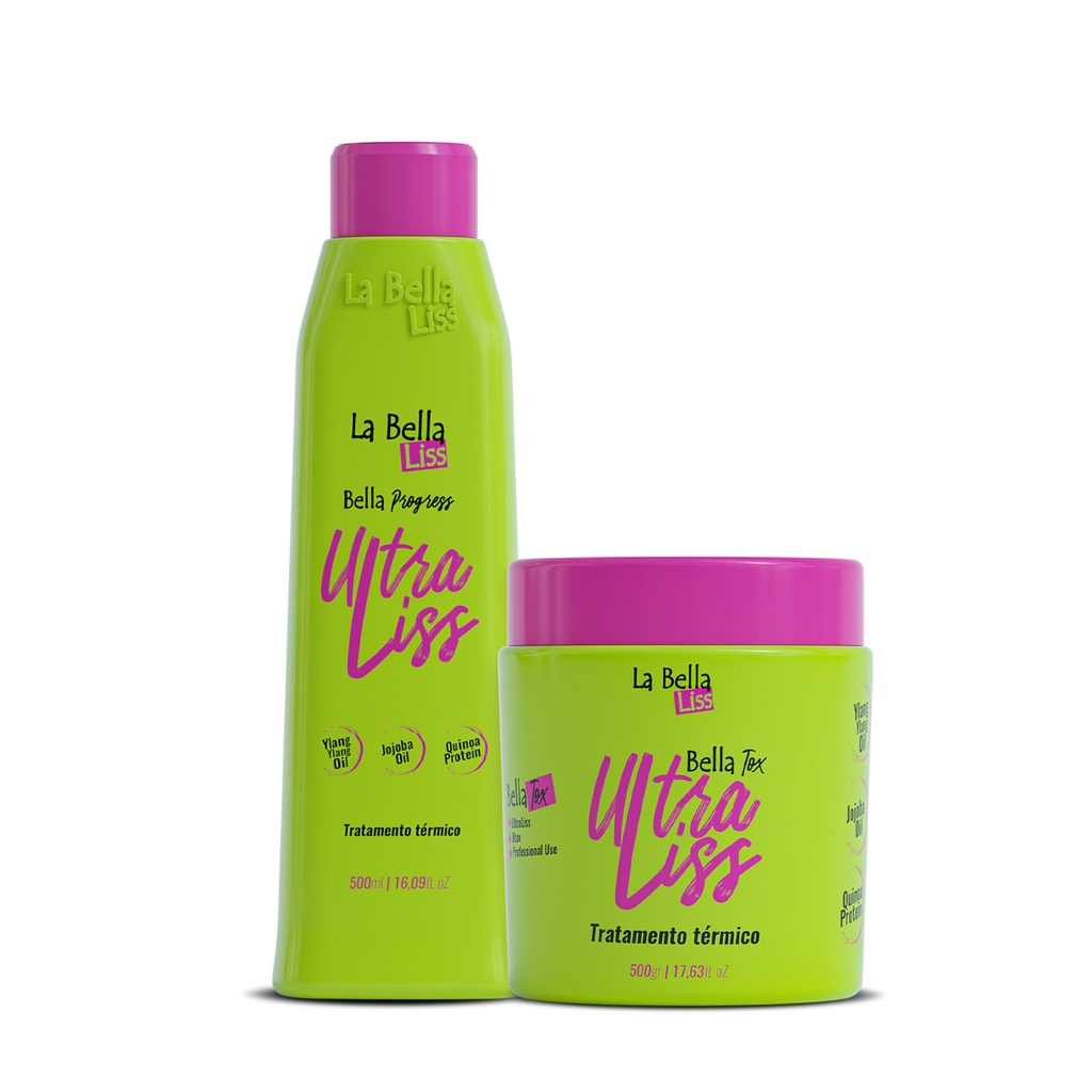 La Bella Liss - Ultra Liss | Kit Progressiva + Botox Capilar Sem Formol