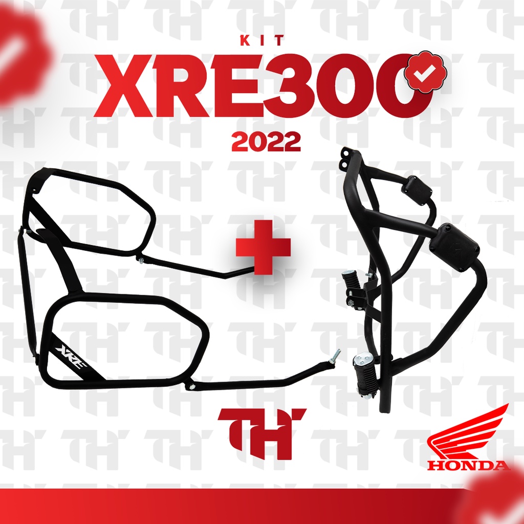 Protetor Motor E Carenagem Xre 300 Afastador Alforge todos os anos ATÉ 2024