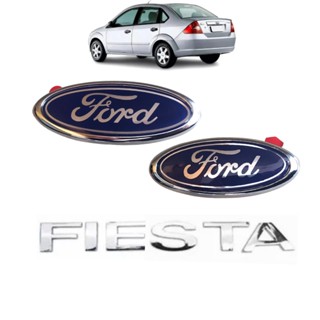 Kit Emblema Letreiro Fiesta Mala e Grade 2002 a 2010