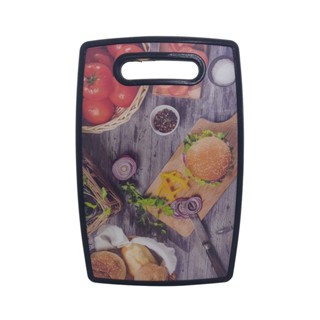Tábua De Corte Estampada Com Bordas Cozinha Legumes 30cm
