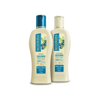 Kit Shampoo e Condicionador Equilíbrio Bio Extratus - 250mL Purifica e Hidrata
