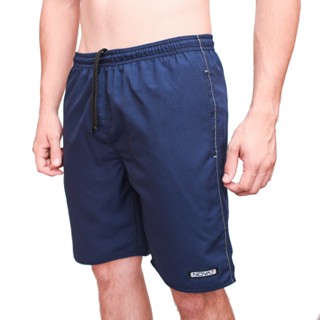 Bermuda Calção Short Tactel Leve Macio Cordão Elástico 3 Bolsos Masculino Viés Listras Academia