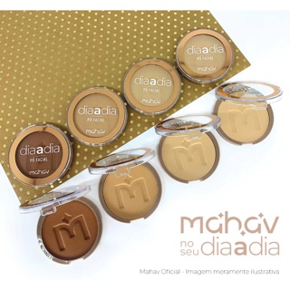 Pó Facial Compacto Dia a Dia Mahav em Oferta na Shopee