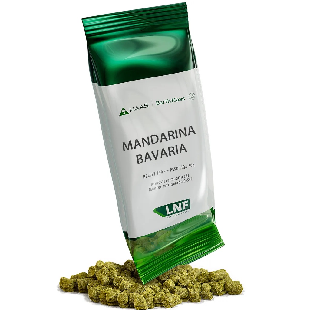 Lúpulo MANDARINA BAVÁRIA - pct 50gr - Barth Haas