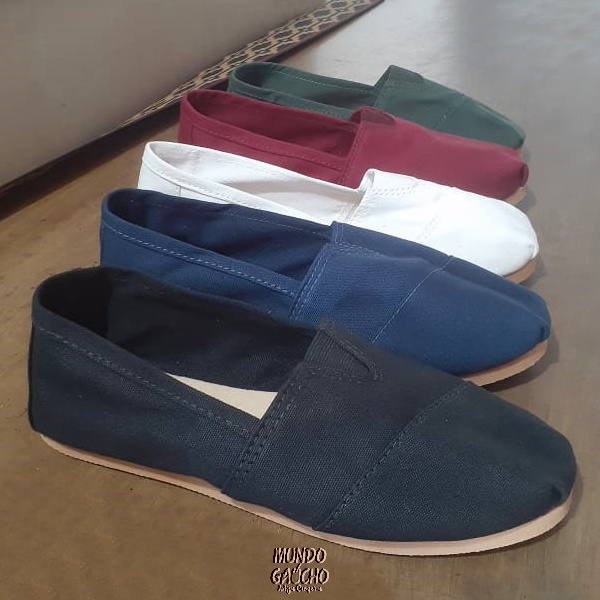 Alpargata Gaúcha Unissex Tecido em Lona Modelo Argentina Confortable em Oferta na Shopee