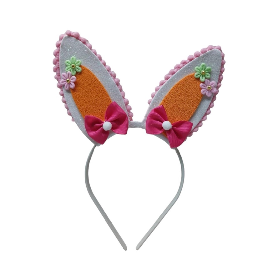 Tiara Coelhinha Da Páscoa Infantil Orelhinhas Fantasia Festa