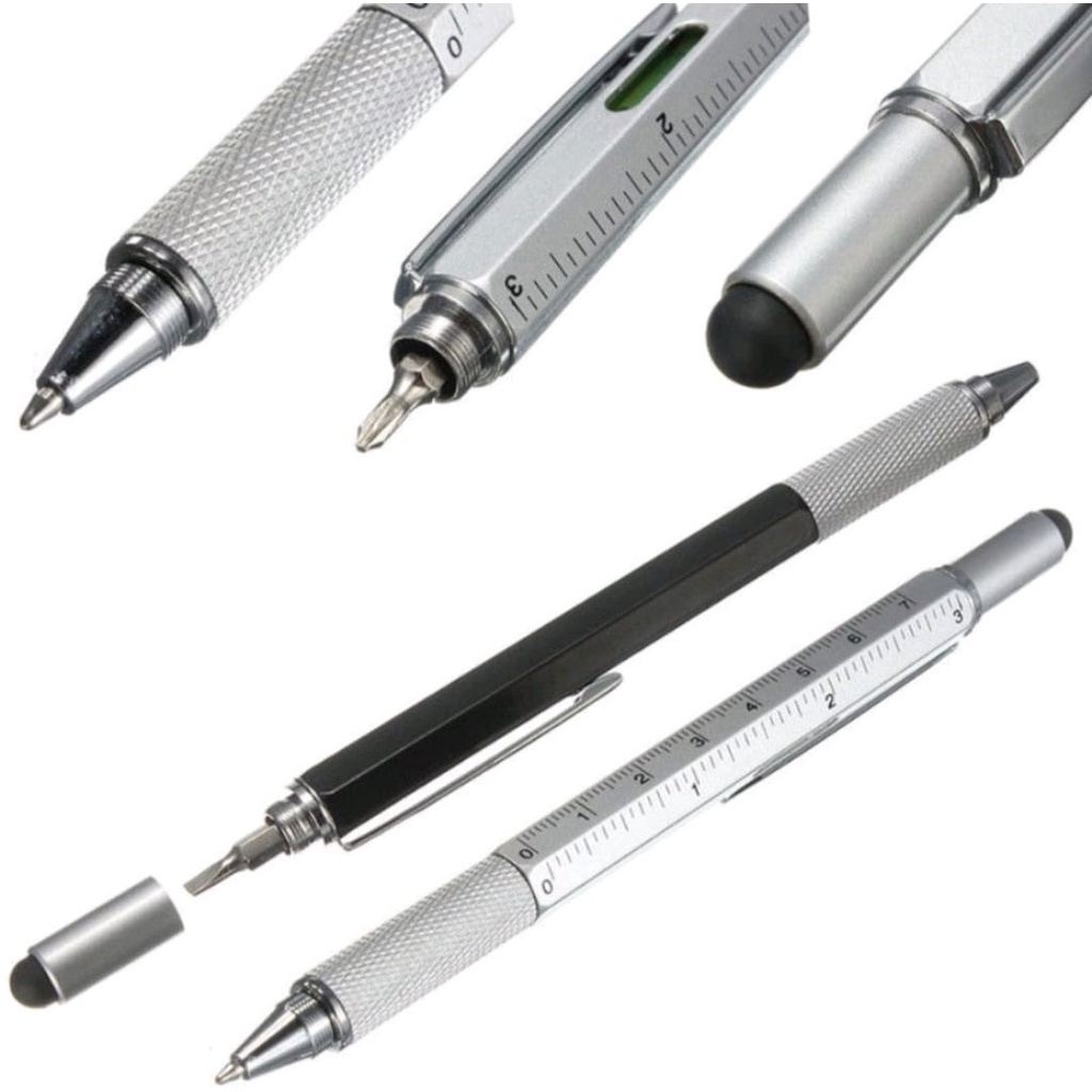 Caneta Multiferramenta Tech Tool Caneta Para Tela Touch Screen Assinatura Digital Universal Ponta Dupla Celular Tablet