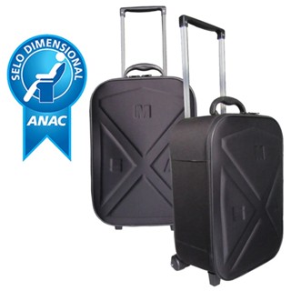 Kit 2 Malas De Bordo Com Rodinhas Medidas aprovadas Anac