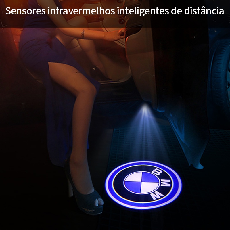 acessórios para carro Universal Car Light Led Projector De Boas Vindas Luz Decorativa Para Porta Acessórios Interiores De Carros A Laser