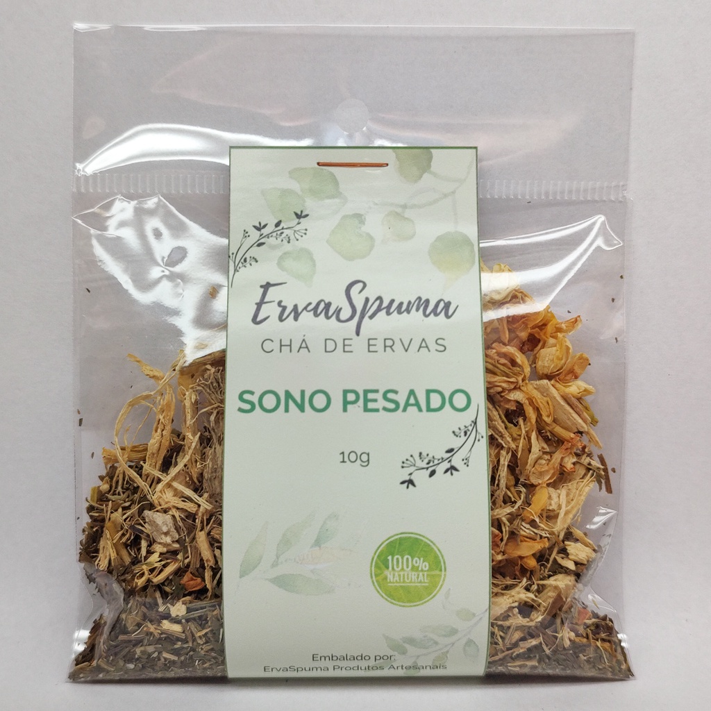 Chá Sono Pesado 3 unidades - Mulungu, Menta Piperita e Jasmim