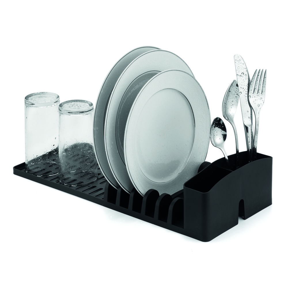 Escorredor De Louça Cozinha Prato Duplo Preto Porta Talheres Capacidade 6 Pratos Talheres Copos em Oferta na Shopee
