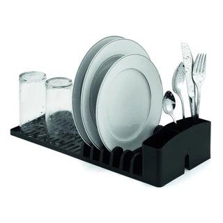 Escorredor Plastico 6 Pratos Secador Louca Porta Talheres Plastico Resistente Mais Bandeja Coletora