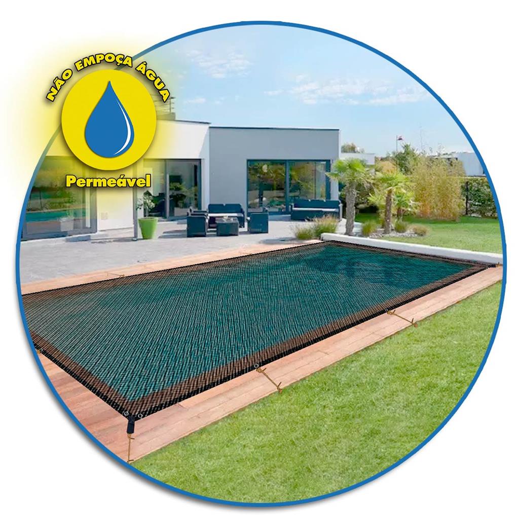 Capa Lona Piscina Cobrir Protecao Retangular Sob Medida 3x6