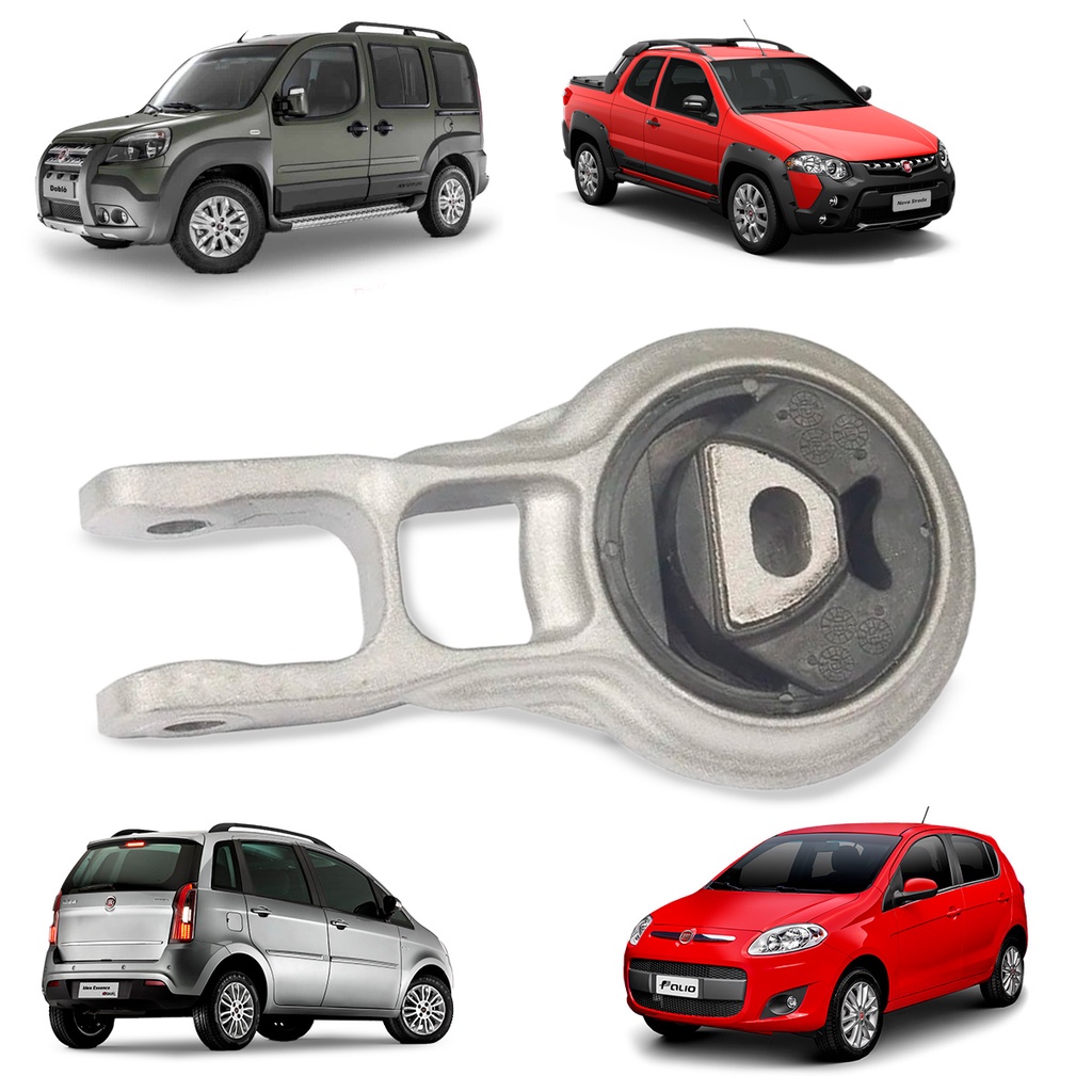 Calço Coxim Traseiro Câmbio Palio Strada Idea 1.6 1.8 Etorq Doblo Adventure 1.8 ETorq 16V 2011 em diante em Oferta na Shopee