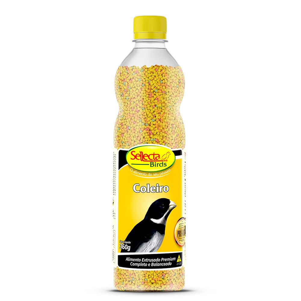 Sellecta Coleiro 360g Ração Extrusada Bigodinho Coleirinha