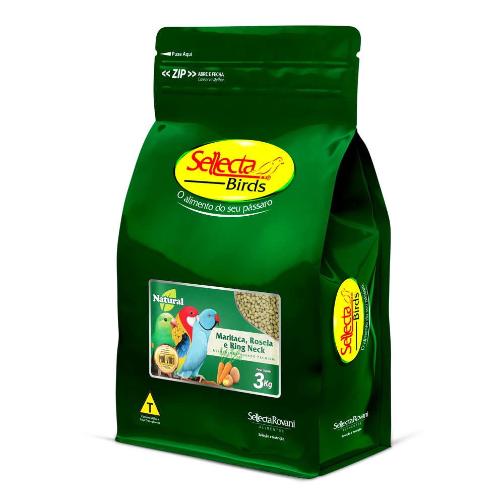 Sellecta - Maritaca E Ring Neck Natural 3kg