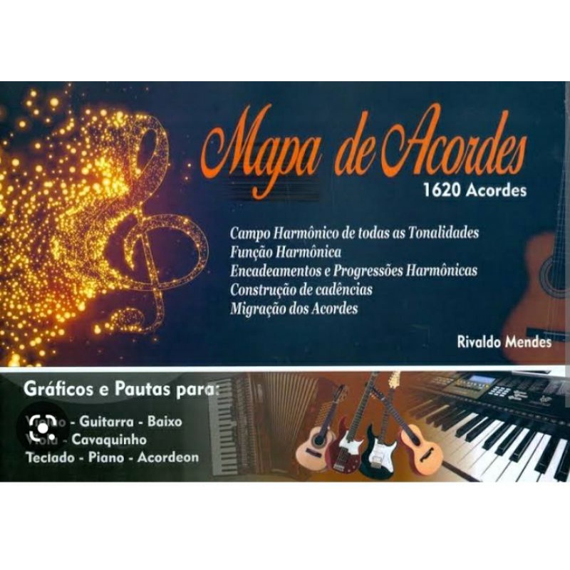 MÉTODO RIVALDO MENDES -MAPA DE ACORDES 1.620 ACORDES