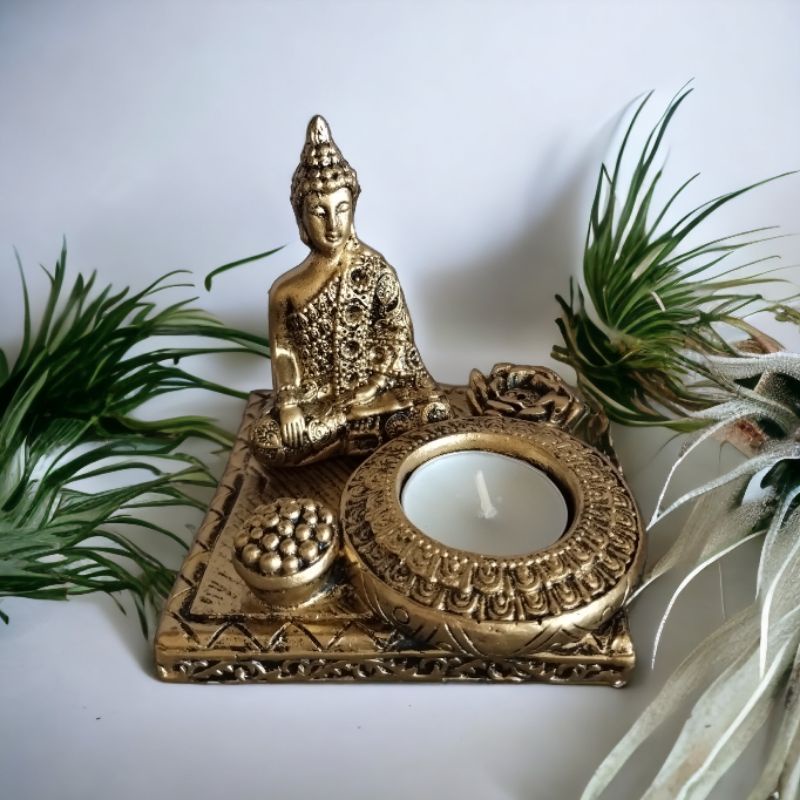 Imagem Incensario com Lugar para Vela, Modelo Sidarta, Decoração Zen