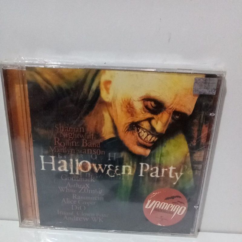 Cd Halloween Party Vários Artistas Antrax,Shaman, Nightwish, Dio, Rammstein...Novo de Fabrica original