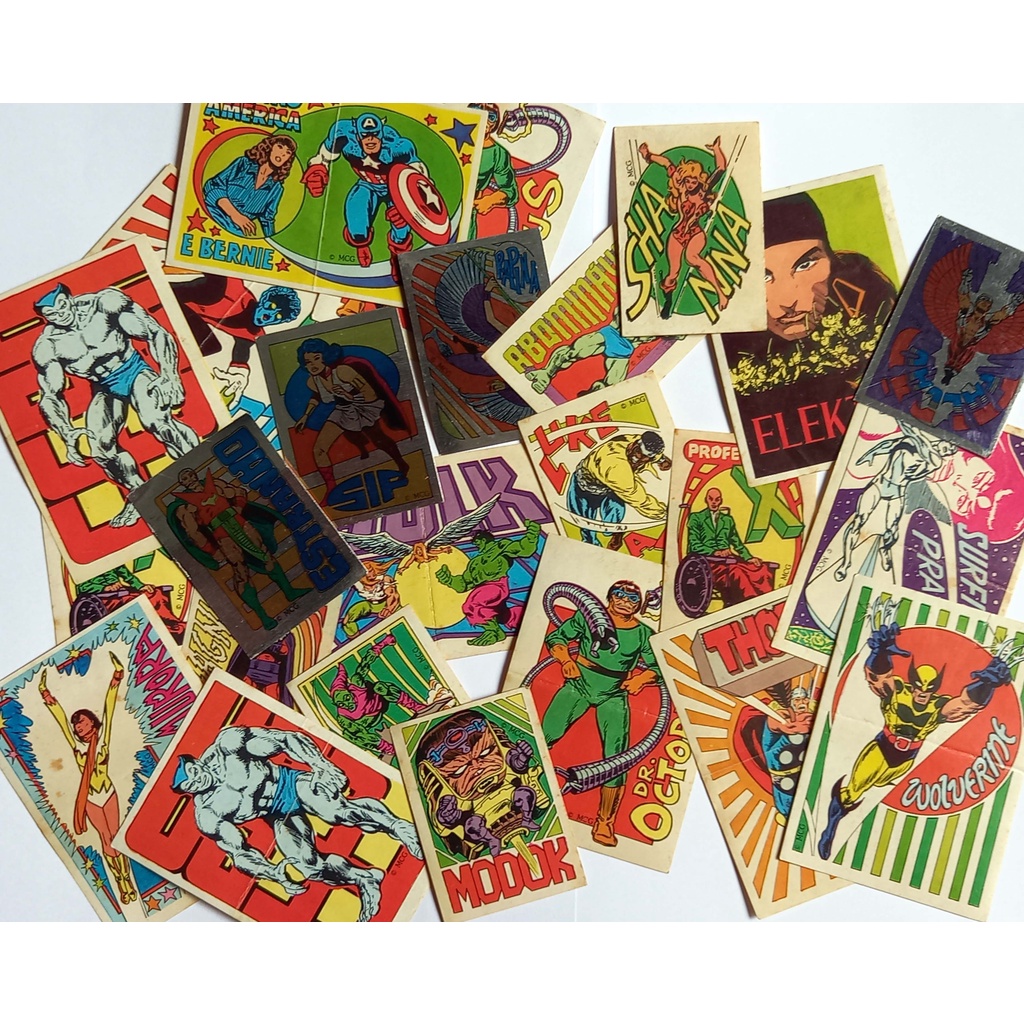 Raras Figurinhas Heróis Marvel em Ação 1986 - Avulsos - JCA Press - Editora Abril