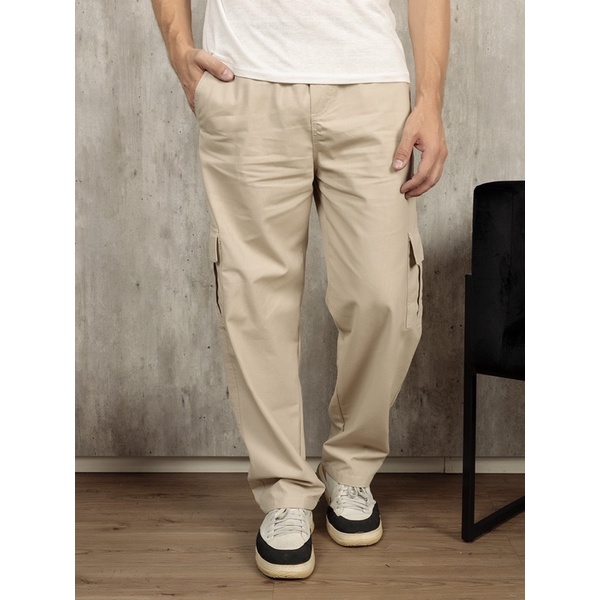 Calça Sarja Cargo, Calça Larga Skate, Calça Unissex