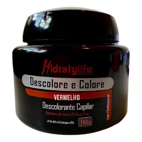 Descolore E Colore Red Vermelho 100g Mairibel / Hidraty