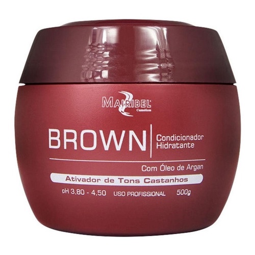 Creme Matizador Marrom / Brown 500g Óleo De Argan Mairibel