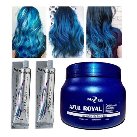 Azul Royal 1 Máscara Tonalizante  250g 2 Coloração Mairibel