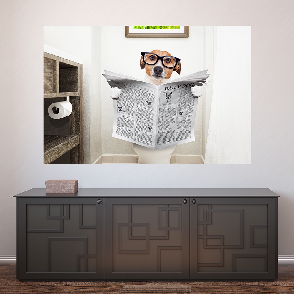 Painel Adesivo Decorativo de Parede Cachorro Pet Shop Veterinário Animais Casa Sala Quarto - 778pn