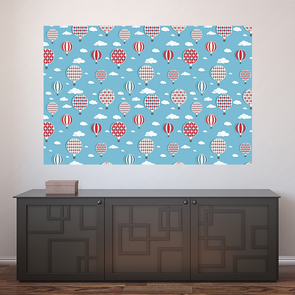Painel Adesivo Decorativo de Parede Balões Infantil Quarto Criança Infantil Jovem Menino Menina Casa Sala Quarto - 1370pn