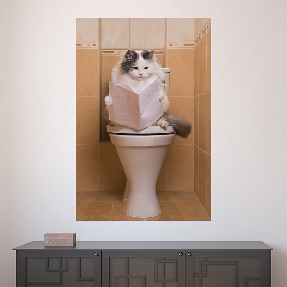 Painel Adesivo Decorativo de Parede Gatos Pet Shop Veterinário Animais Casa Sala Quarto -  1600pn