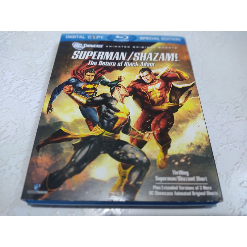 Blu Ray DVD Superman e Shazam o retorno do Adão Negro (importado)