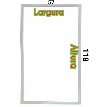 Jogo Borracha Geladeira Dako Cce 350 57 X 118 - 57 X 38