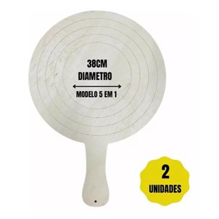 Pá para Pizza de Madeira 38cm 5 em 1 2 Unidades