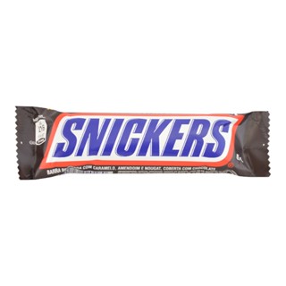 Barra Recheada Com Caramelo Amendoim E Nougat Coberta Com Chocolate Snickers 45 G