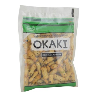 Biscoito Arroz Torrado Com Algas Marinhas Okaki 100 G