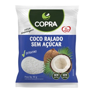Coco Ralado Fino Sem Sacarose Copra