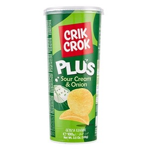 Batata Frita Crik Crok Plus Sour Cream Onion 100 G